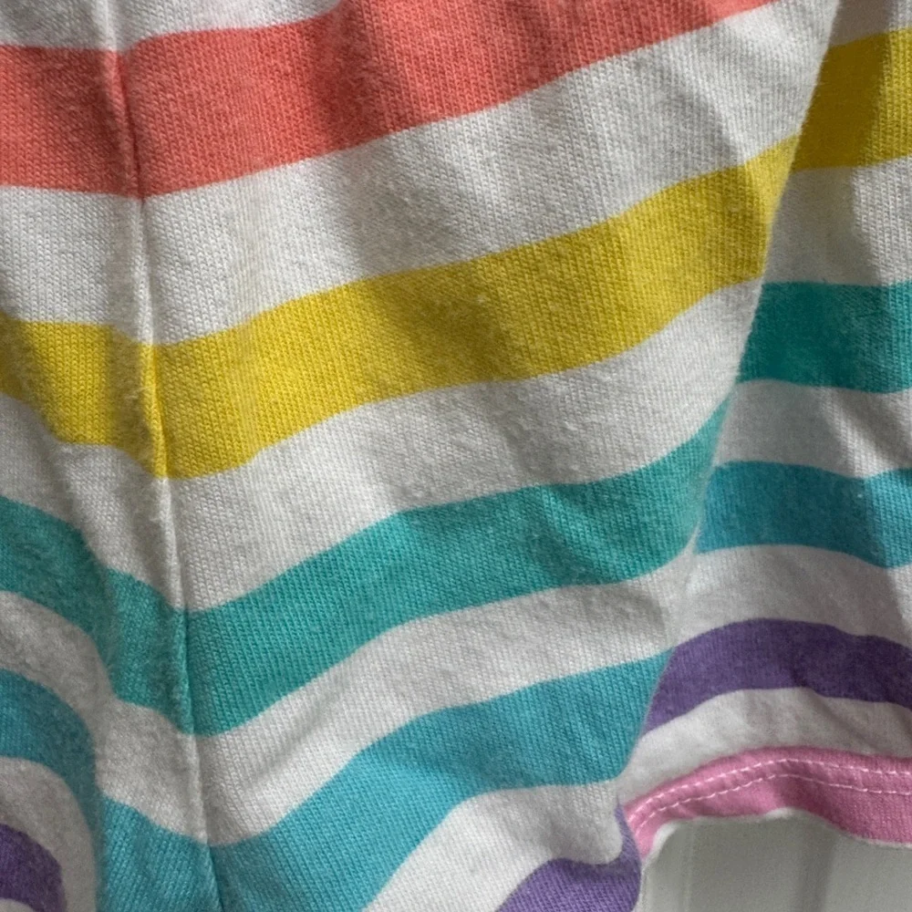 The Children's Place 18-24M Girls Rainbow Striped Soft Shorts